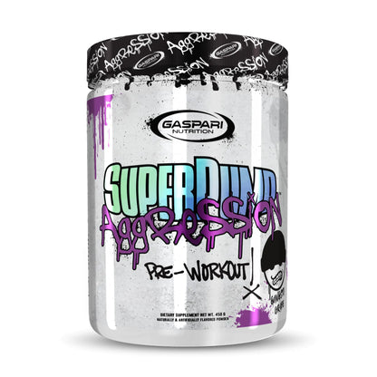 Gaspari Nutrition SuperPump Aggression Pre-Workout: Energy Focus Endurance Recovery Creatine and Caffeine 25 Servings (Gangsta Grape)
