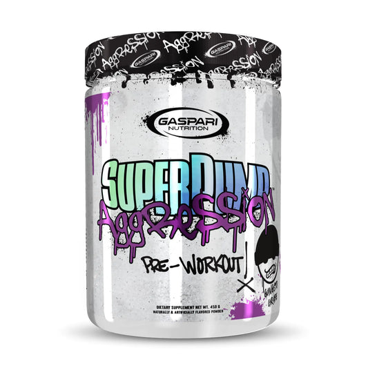 Gaspari Nutrition SuperPump Aggression Pre-Workout: Energy Focus Endurance Recovery Creatine and Caffeine 25 Servings (Gangsta Grape)